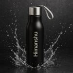Customized steel water bottle with company logo