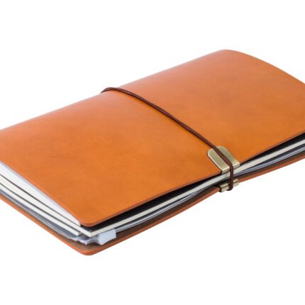 Traveller Refillable Faux Leather Journal with Company Logo