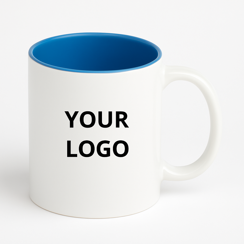 Two Tone 350 ml Ceramic Mug with Company Logo Two Tone 350 ml Ceramic Mug with Company Logo