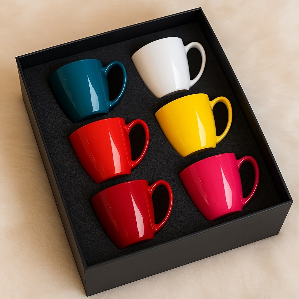 Unbreakable Solid Color Tea Cups for Corporate Gifting