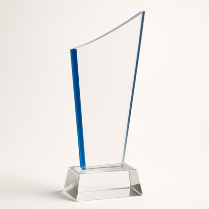 Crystal trophy for corporate event