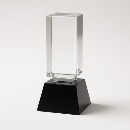 Crystal trophy for work anniversary