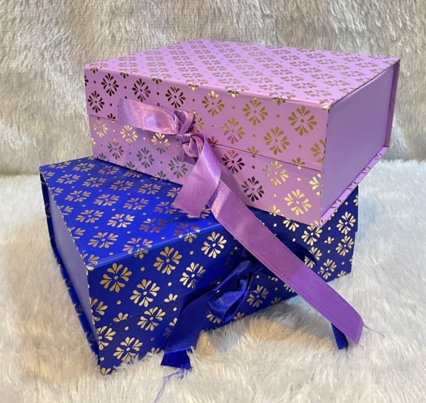 Ribbon Foil Print Box