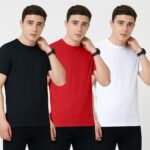 PUMA Dry Cell ESS Tee With Company Logo (white, red and black)