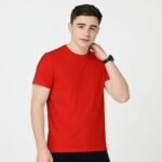 PUMA Dry Cell ESS Tee With Company Logo_Front_Red
