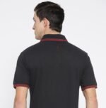 PUMA Pique Tipping Polo With Company Logo Black