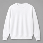 Custom Logo Printed Sweatshirt White