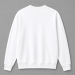 Custom Logo Printed Sweatshirt White