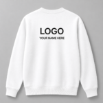 Custom Logo Printed Sweatshirt White 3