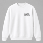 Custom Logo Printed Sweatshirt White 4