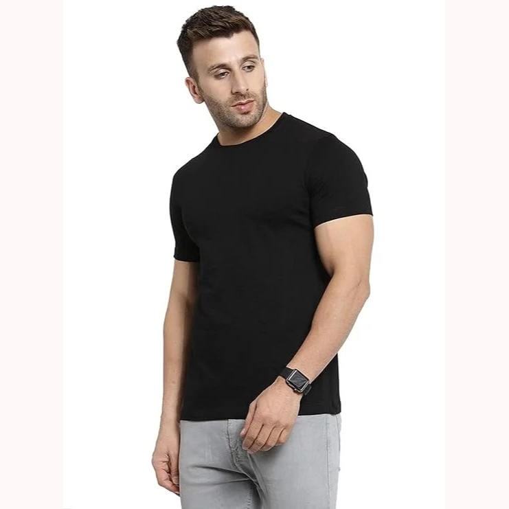 Custom Round Neck Cotton T-Shirt for Employees Custom Round Neck Cotton T-Shirt for Employees