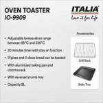 Italia 9 Litre OTG Oven for Employee and Client Gifting 3