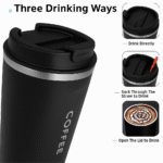 Smart LED Temperature Display Coffee Mug with Logo Customization 2