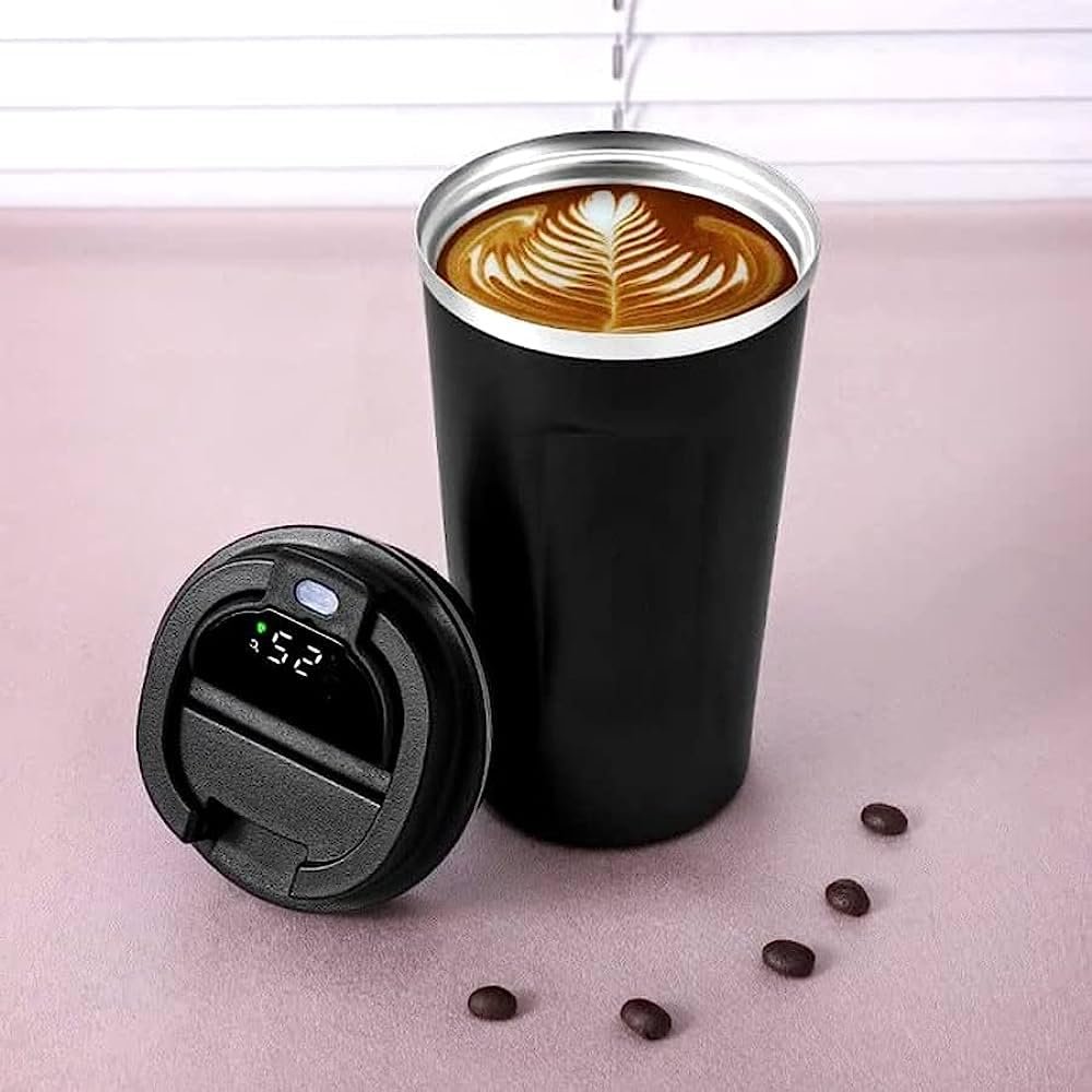 Smart LED Temperature Display Coffee Mug with Logo Customization 4