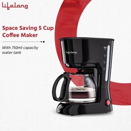 Lifelong Caffe Drip Coffee Maker with Borosilicate Carafe