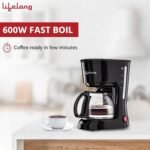 Lifelong Caffe Drip Coffee Maker with Borosilicate Carafe