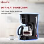 Lifelong Caffe Drip Coffee Maker with Borosilicate Carafe