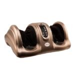 Bronze Lifelong Foot Massager, ideal corporate gift; massages feet/calves, features black interior and LCD controls.