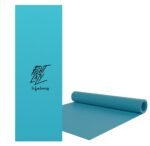 Branded blue Lifelong Yoga Mat (6mm, anti-slip), ideal for corporate gifting, against white background.