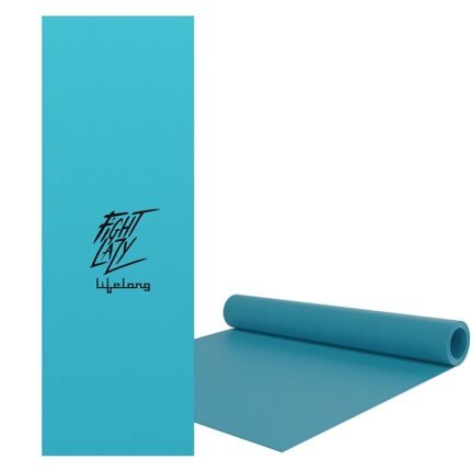 Branded blue Lifelong Yoga Mat (6mm, anti-slip), ideal for corporate gifting, against white background.