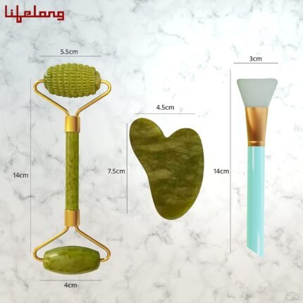 Lifelong Manual Jade Roller & Gua Sha Set