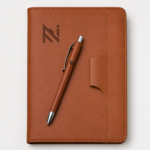 2026 A5 Brown Diary With Pen