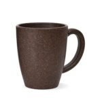 Classic speckled ceramic mug with large handle, ideal for corporate gifting, shown on white background.