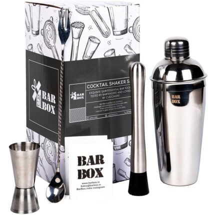 BarBox Cocktail Shaker Set (Stainless Steel) - 4 pcs