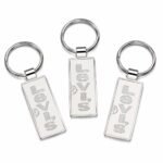 Custom Engraved Steel Keychain for Promotional Gifting