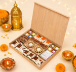 Custom Premium Festive Wooden Gift Hamper for Corporate Gifting