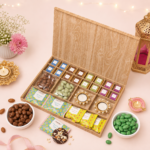 Custom Premium Festive Wooden Gift Hamper for Corporate Gifting
