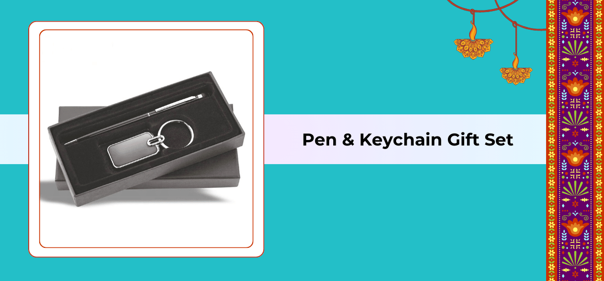 pen and keychain gift set