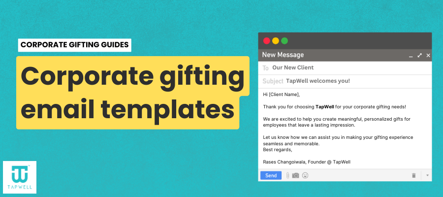 corporate gifting email template illustration by tapwell