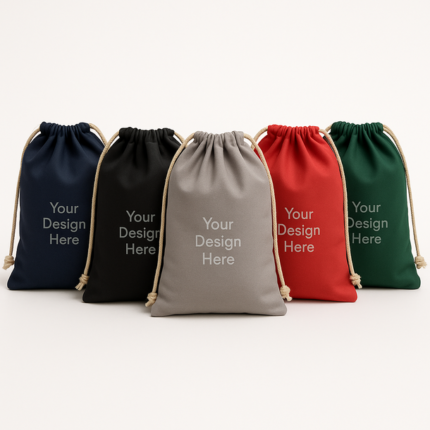 Custom printed Drawstring bags with brand logo