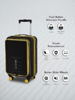 Fur Jaden 20" Cabin Trolley – Smart Polycarbonate Luggage with Laptop Compartment