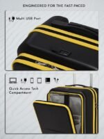 Fur Jaden 20" Cabin Trolley – Smart Polycarbonate Luggage with Laptop Compartment