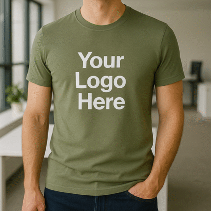Customized tshirt with brand logo free size