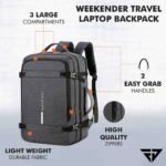 Fur Jaden Grey Weekender Travel Laptop Backpack