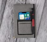 A5 Notebook with Mobile Pocket