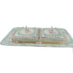 Silver-Plated Jar Set with Tray