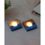 Wood & Resin Tealight Holders (