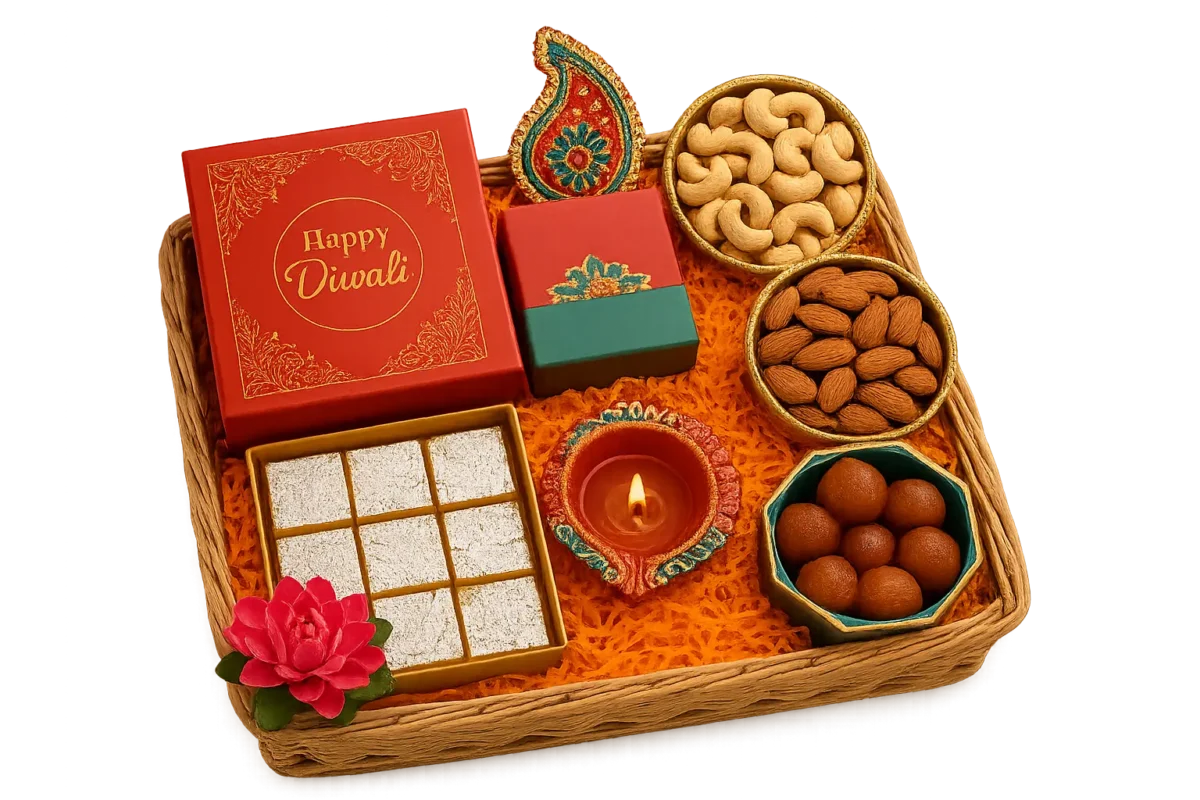 Make your own custom diwali gift box and hamper