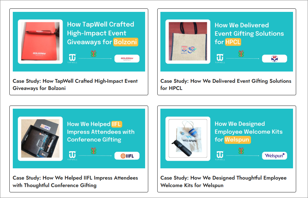 Corporate Gifting Case Studies