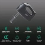 BOROSIL Smartmix 300W Hand Mixer