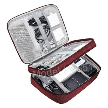 Double Layer Travel Electronics Gadget Organizer Bag