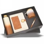 Customised 4-in-1 Corporate Gift Set With Bottle, Mug, Diary & Pen