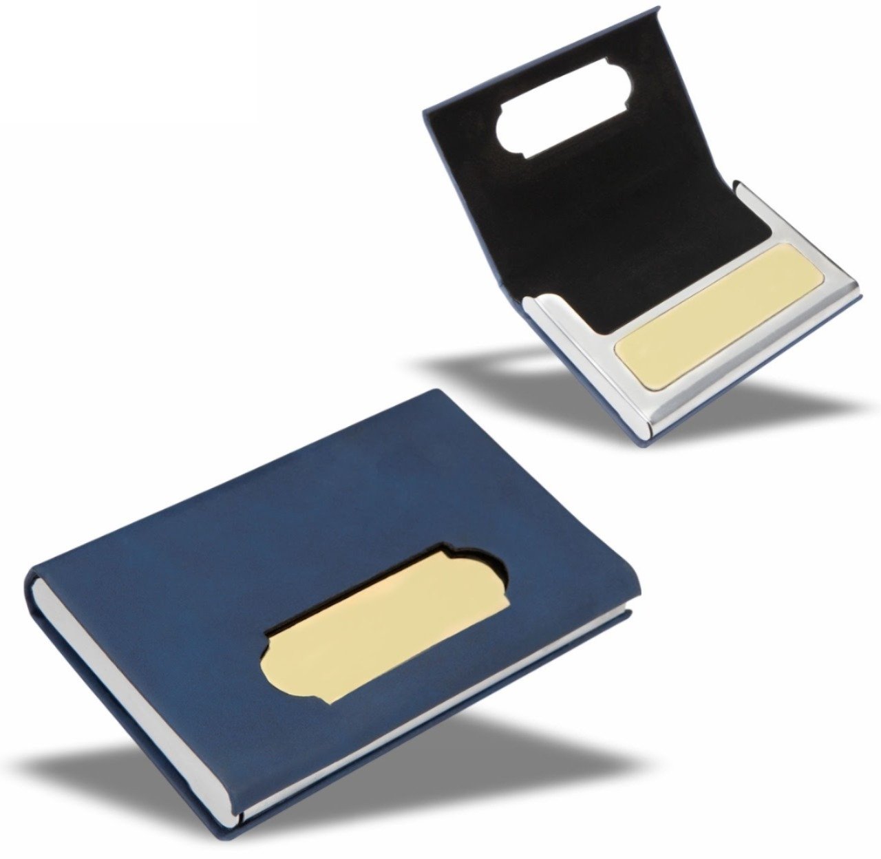 Metal Card Holder- Gold Plate Finish Metal Card Holder- Gold Plate Finish