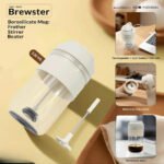 Brewster – Borosilicate Mug with Frother, Stirrer & Beater