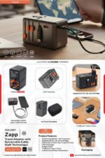 Zapp – GaN Travel Adapter with Retractable Type-C Cable