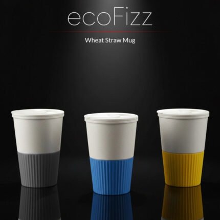 ecoFizz Wheat Straw Mug – Sustainable Travel Coffee Cup